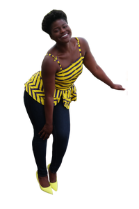 Petals of Love African Print Convertible Top to Skirt