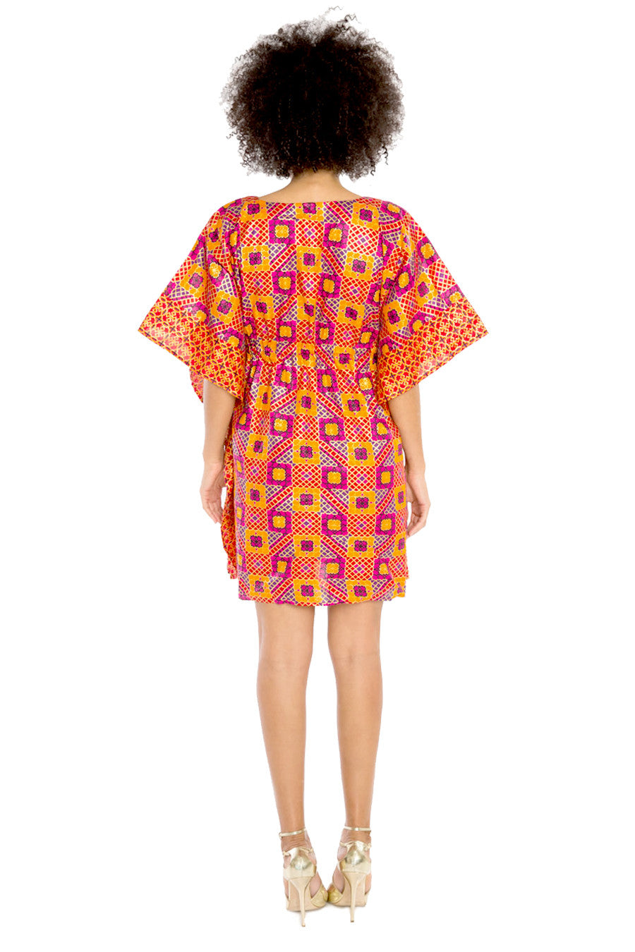 flowy african dresses Provincial Patchwork Dress XL (14) main image 1