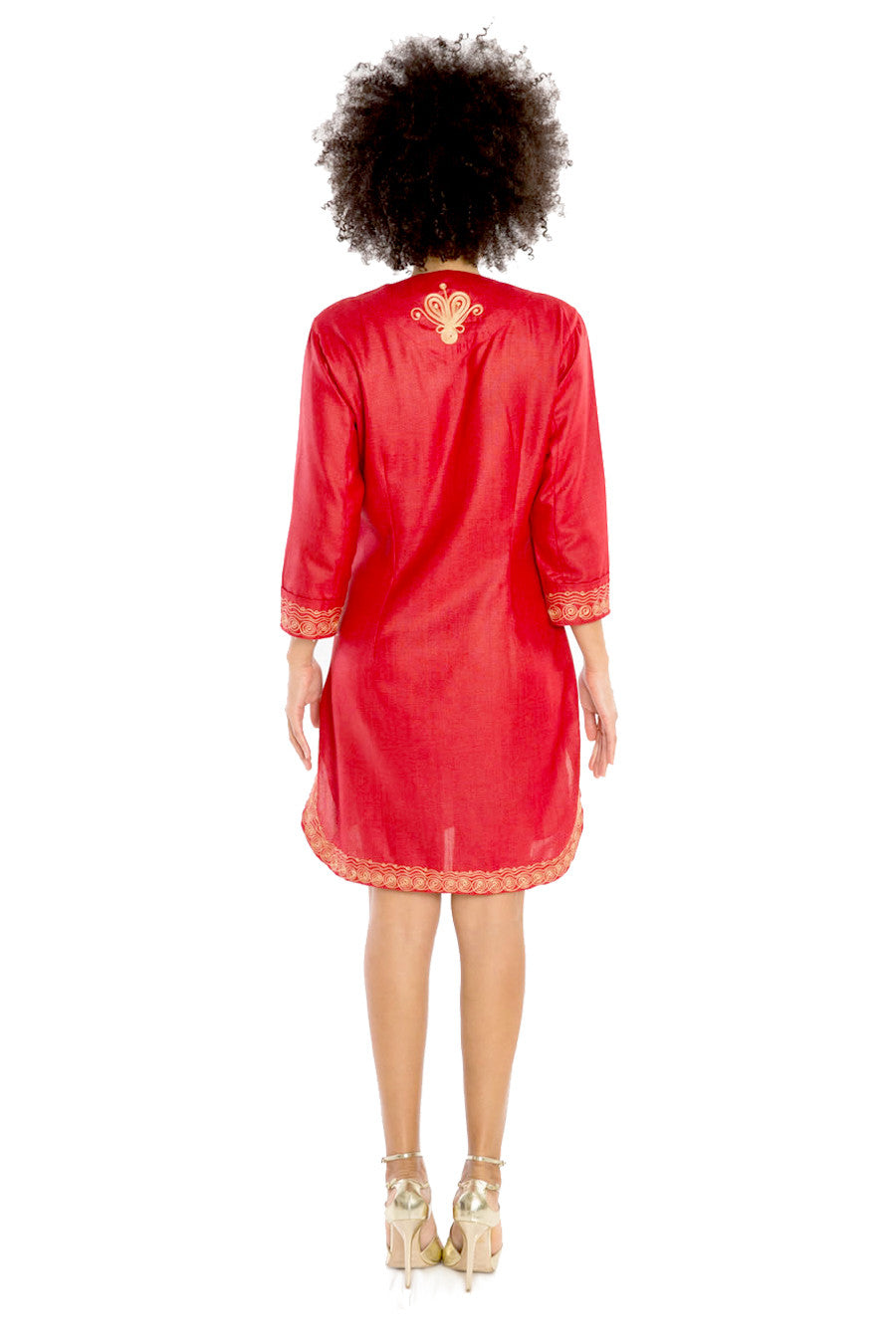 African Linen Dress I AM INSPIRED BY TRADITIONAL THINGS | Wax & Wonder –  Wax & Wonder