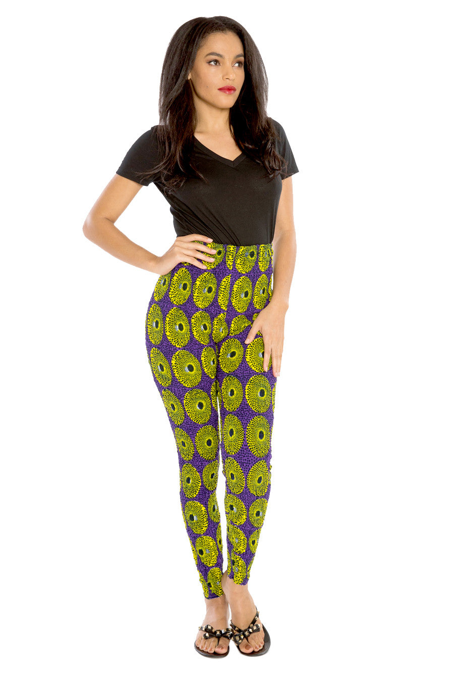 African Pants High-Waisted Afri-Jeggings Pants