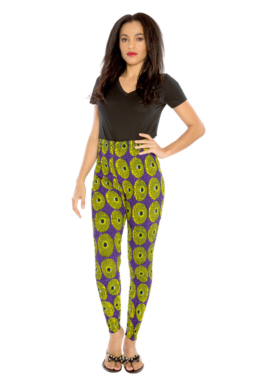 African Pants High-Waisted Afri-Jeggings Pants