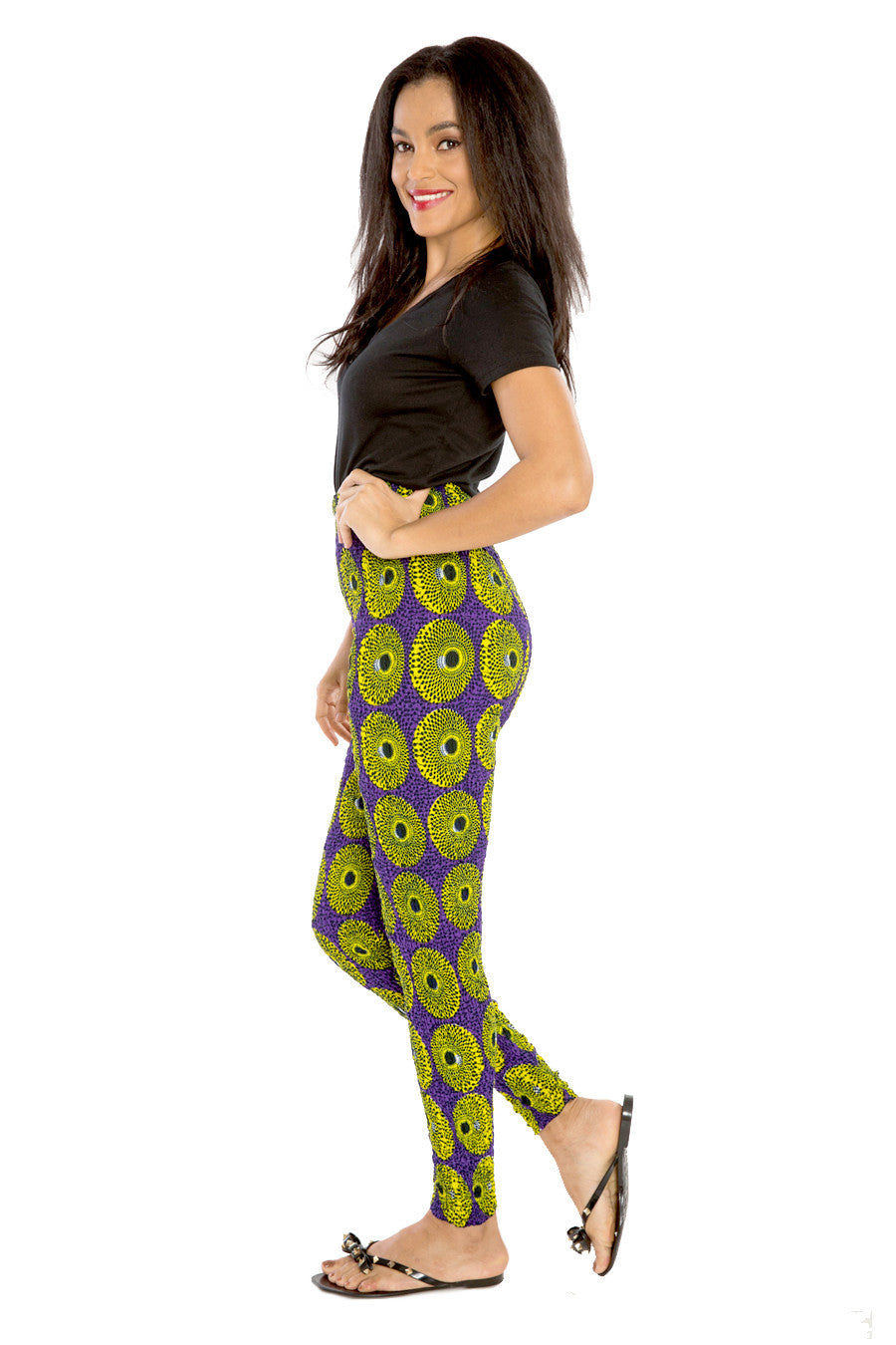 African Pants High-Waisted Afri-Jeggings Pants