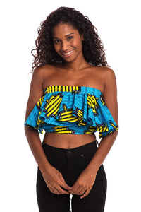 Blue Skies African Print Convertible Top
