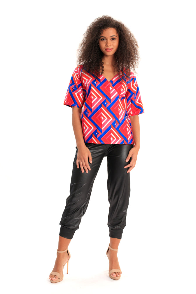 Women African Print Trouser with Top Set