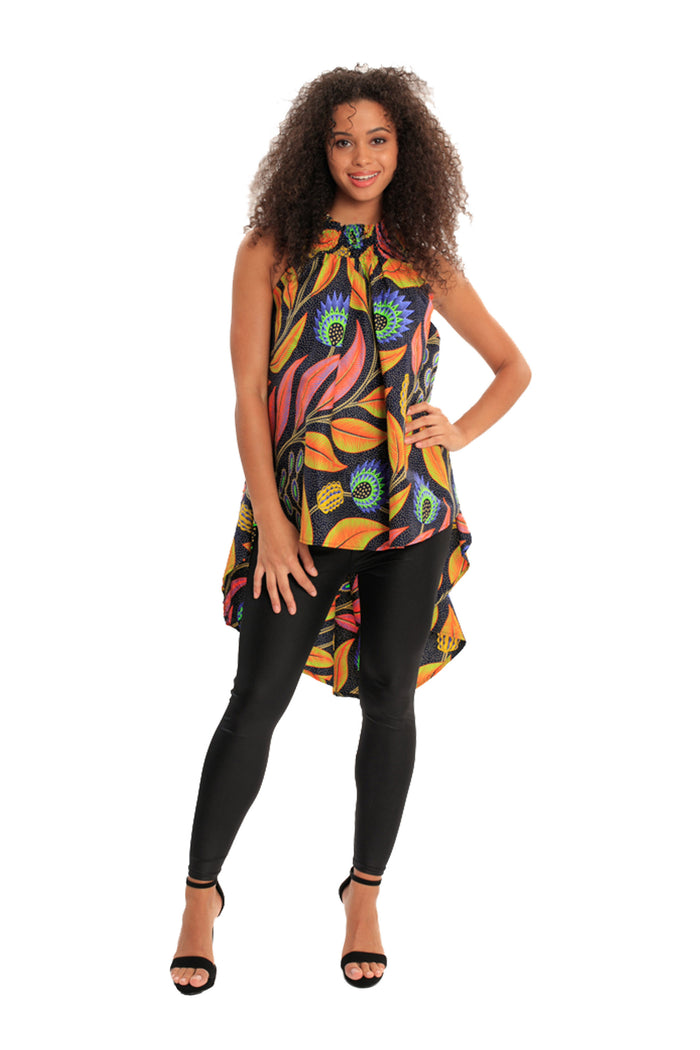 African High Low Top BIRDS OF PARADISE
