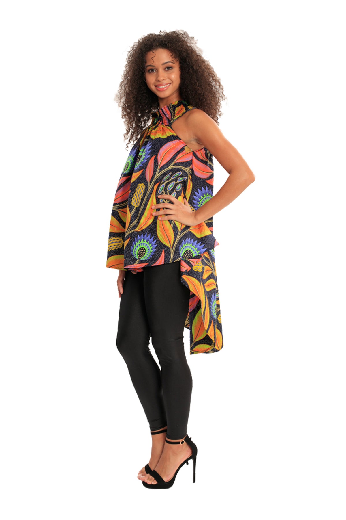 African High Low Top BIRDS OF PARADISE