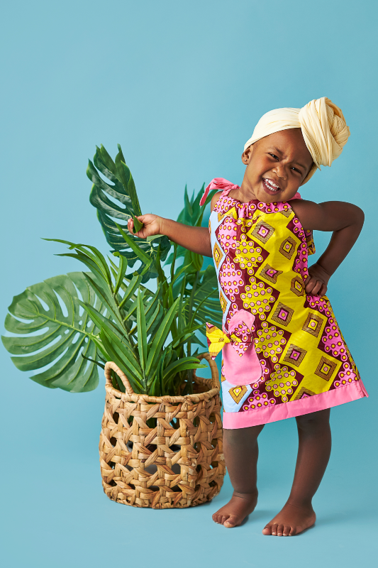 CUTIE PIE African Print Girl s Dress Wax Wonder An African Fashion Lifestyle Brand