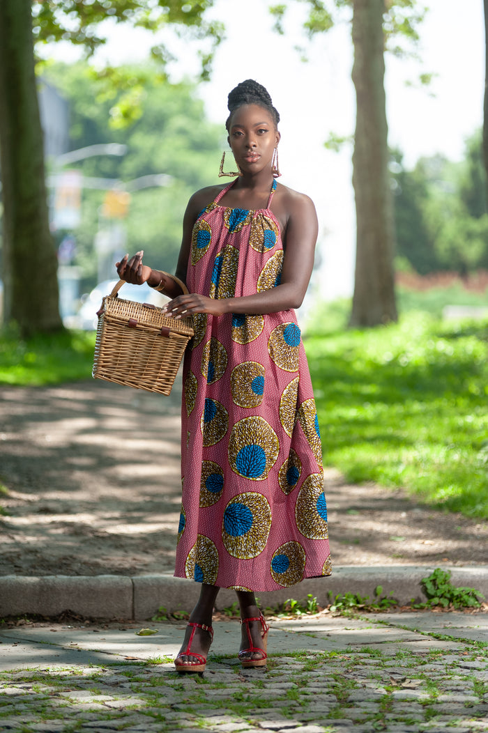 T-Rich African Print Maxi Dress