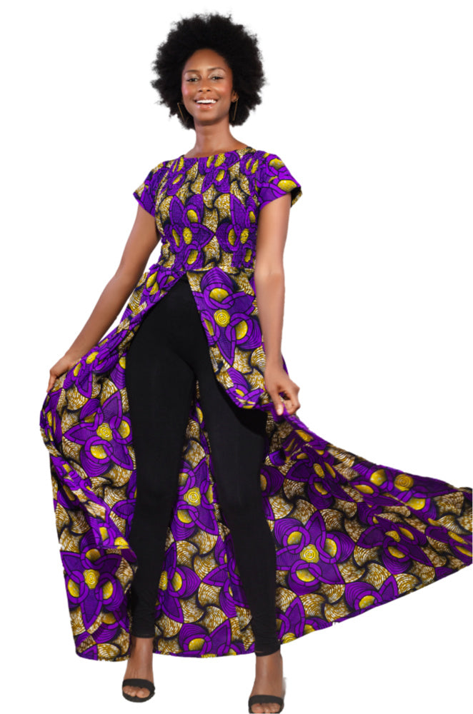 I am Wonderfully Made African Print Top