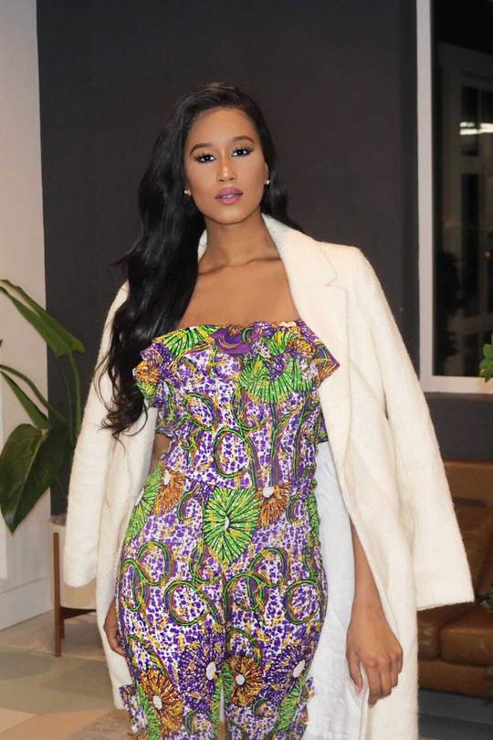 Mystique African Print Smocked Jumpsuit