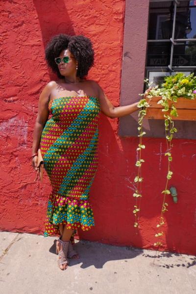 Peplum skirt african print store