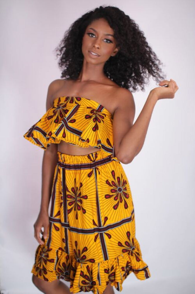 Blue Skies African Print Convertible Top