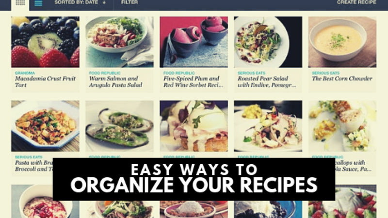 Easy Ways to Organize Your Recipes