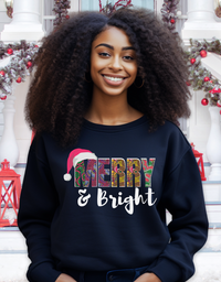 Merry and Bright African Print Sweatshirt