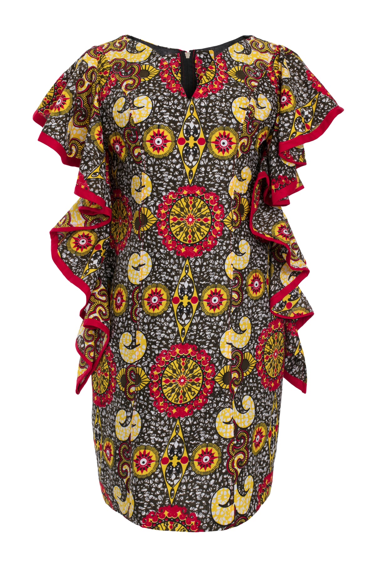 Butterfly African Print Dress
