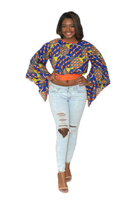 DARE TO SHINE African Open Back Top