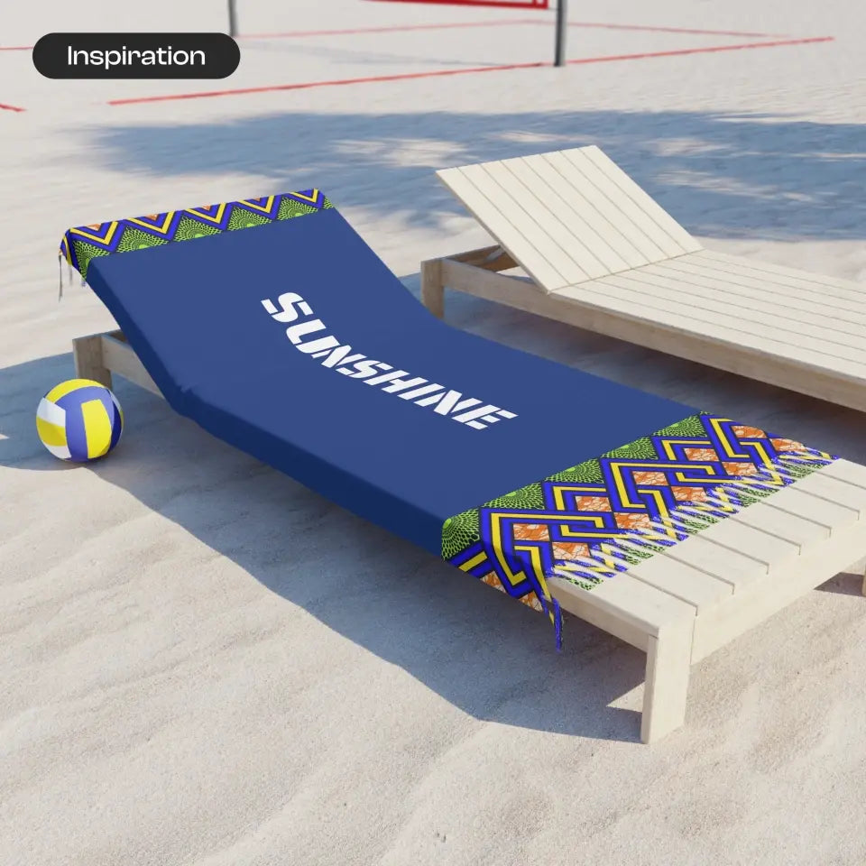 Personalized African Print Beach Cloth