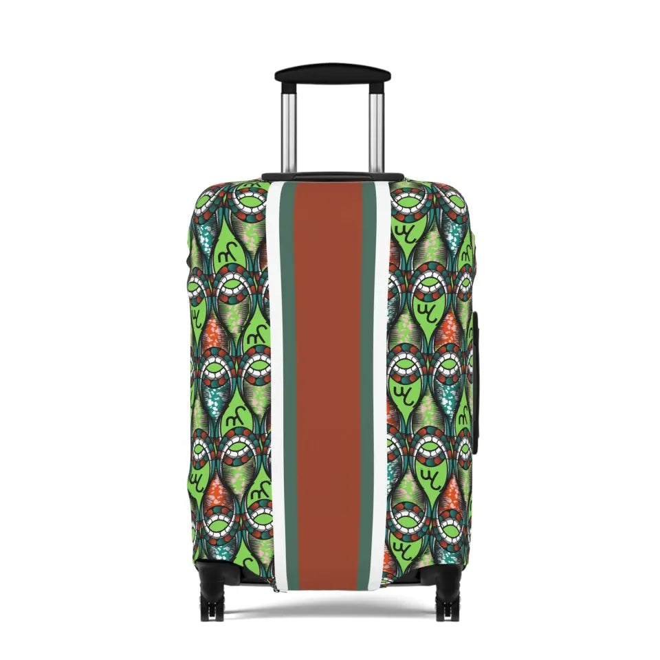 Personalized African Print Luggage Cover