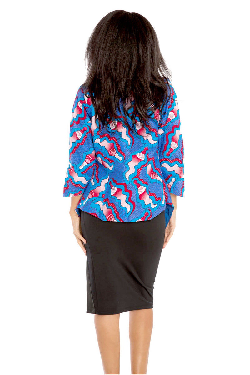 I Mix Work and Play African Print Blazer