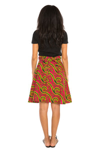 Wrapped in Print (Short) African Print Skirt