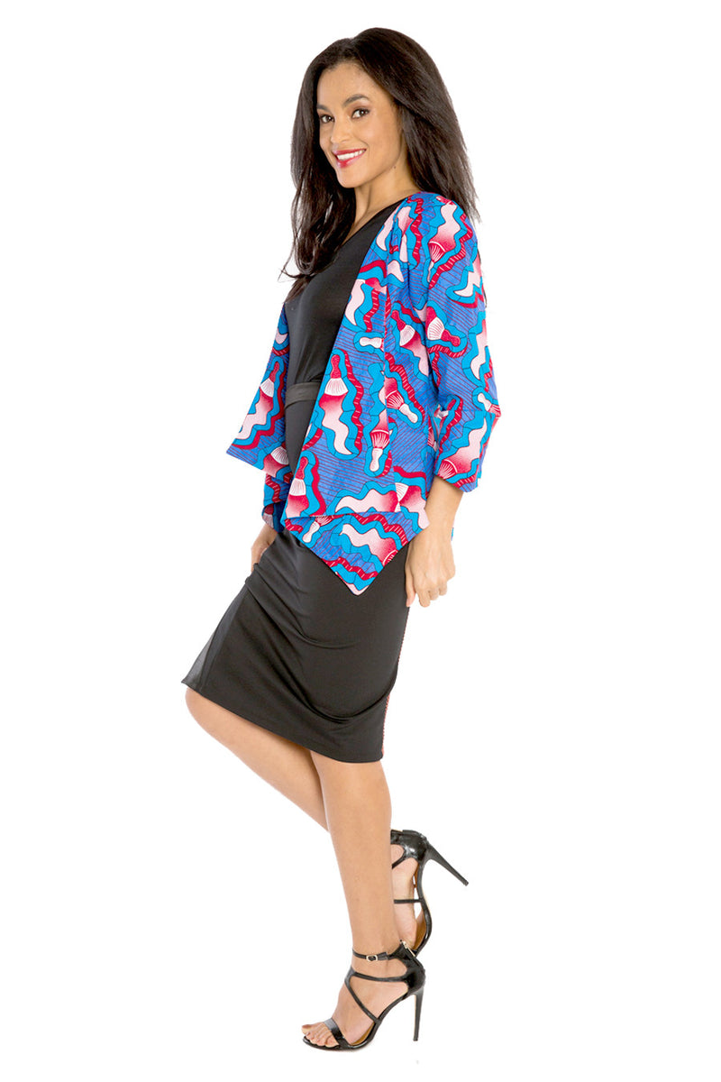 I Mix Work and Play African Print Blazer