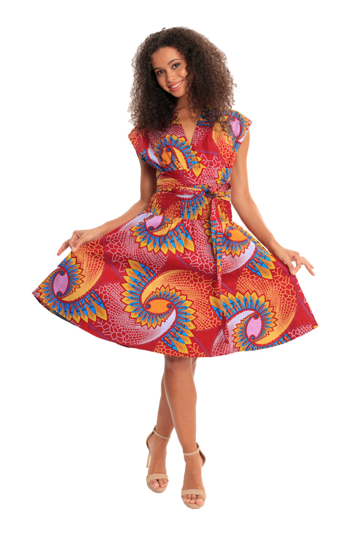 african dresses infinity dress african print women halter wrap dress fashion wax and wonder