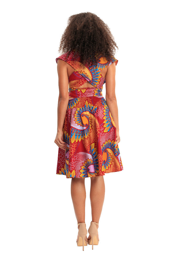 african dresses infinity dress african print women halter wrap dress fashion wax and wonder