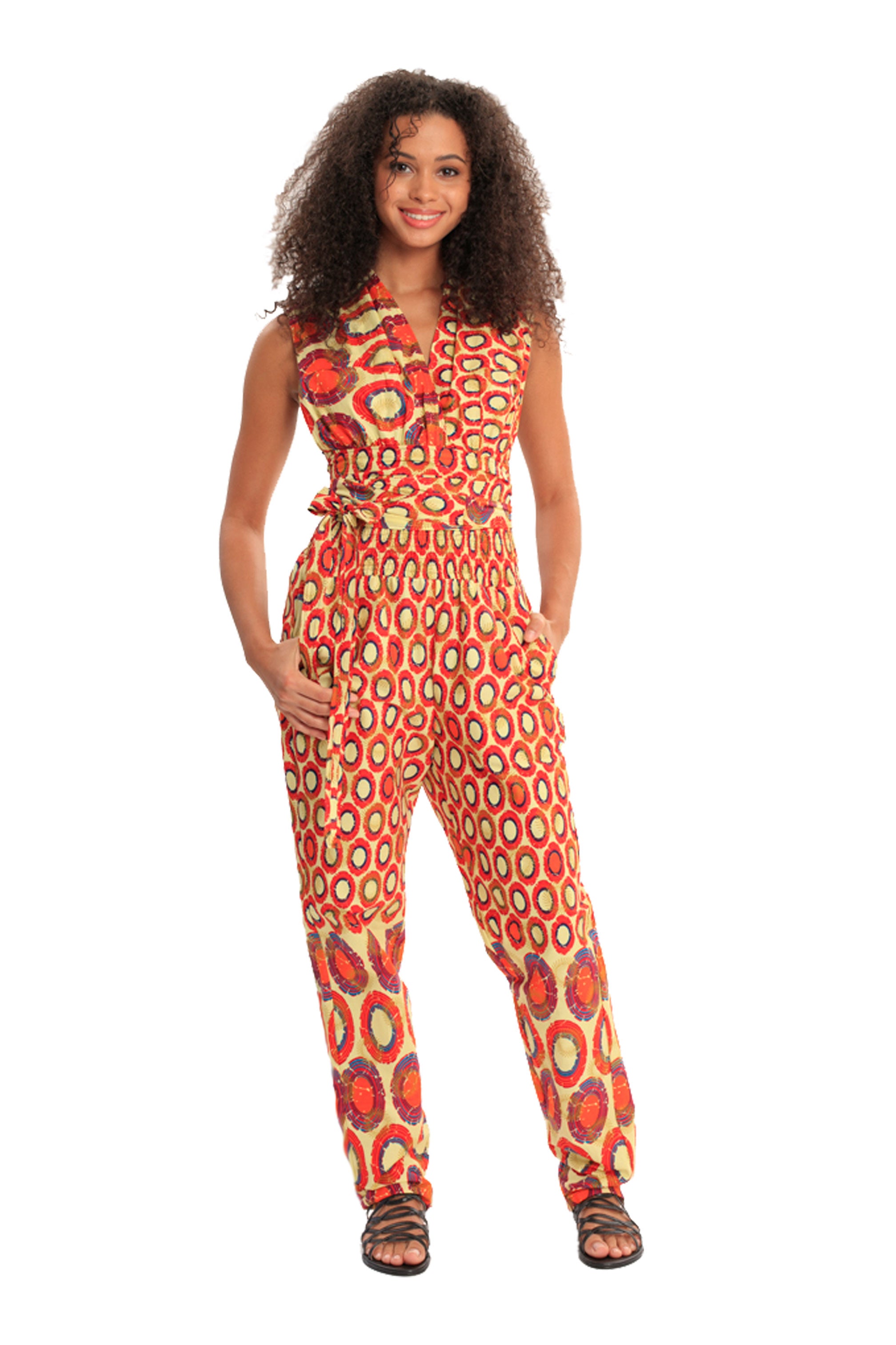 African Print romper, Ankara romper, Womens jumpsuit., Womens Clothing, -  Afrikrea