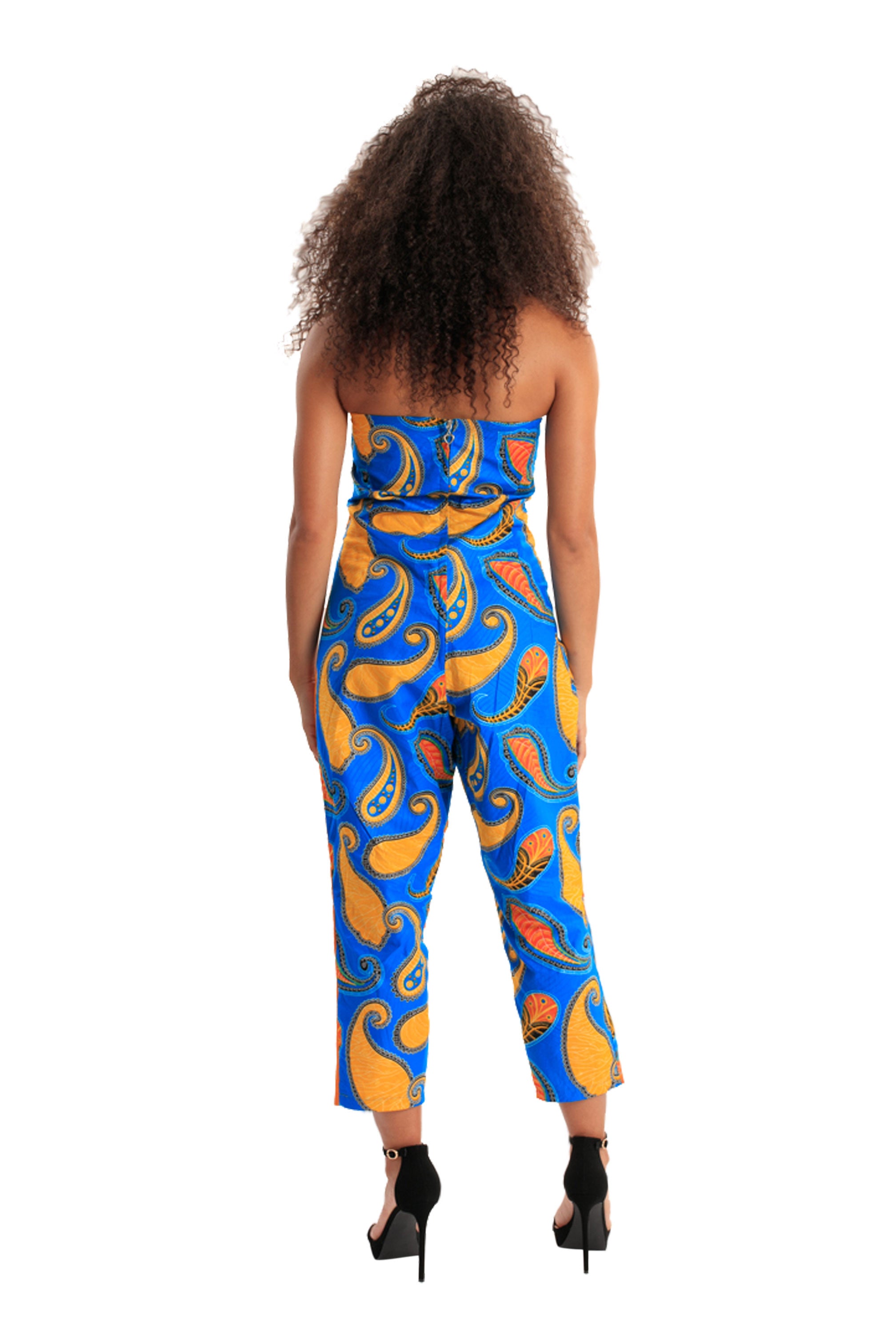 African Print Women Jumpsuit O-Neck Sleeveless Autumn Sexy Romper Wide Leg  Pants African Ladies Jumpsuits Rompers WY2244 | Wish