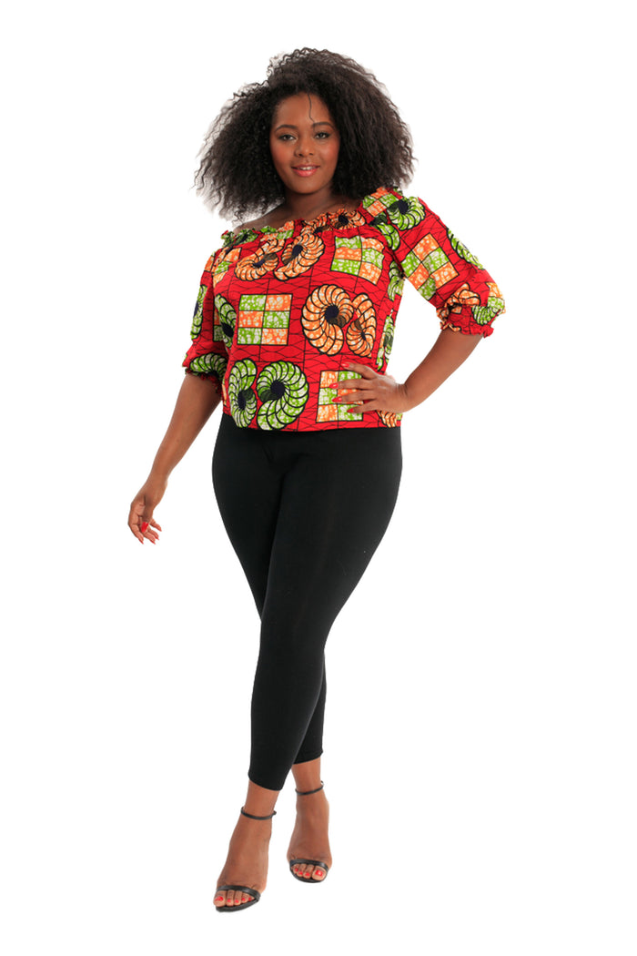 I Can't Take My Eyes off ME! African Print Top