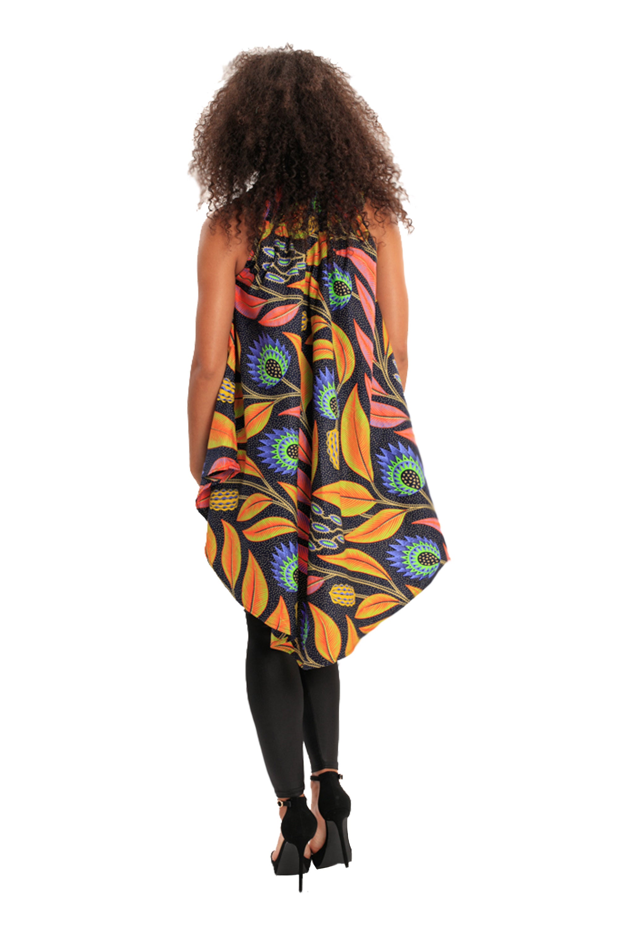 African High Low Top BIRDS OF PARADISE