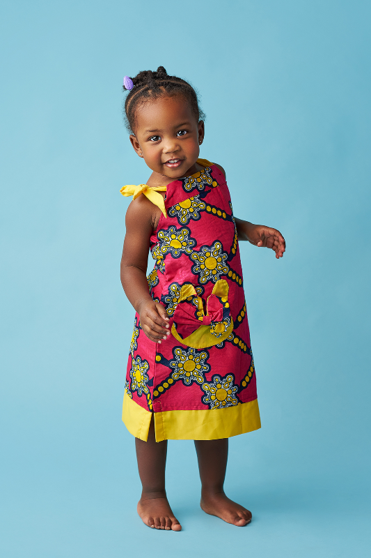 african girl dresses african print kids fashion wax and wonder