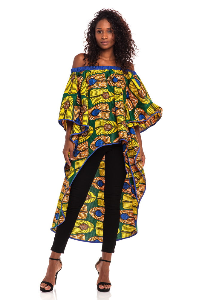 Here Comes the Queen African Print Top + Matching Accessories