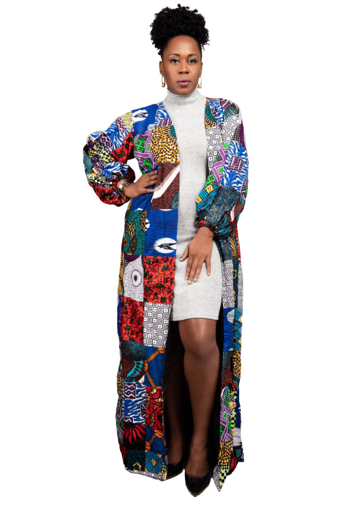 Create Your Own African Print Kimono Jacket In 15 Minutes! 