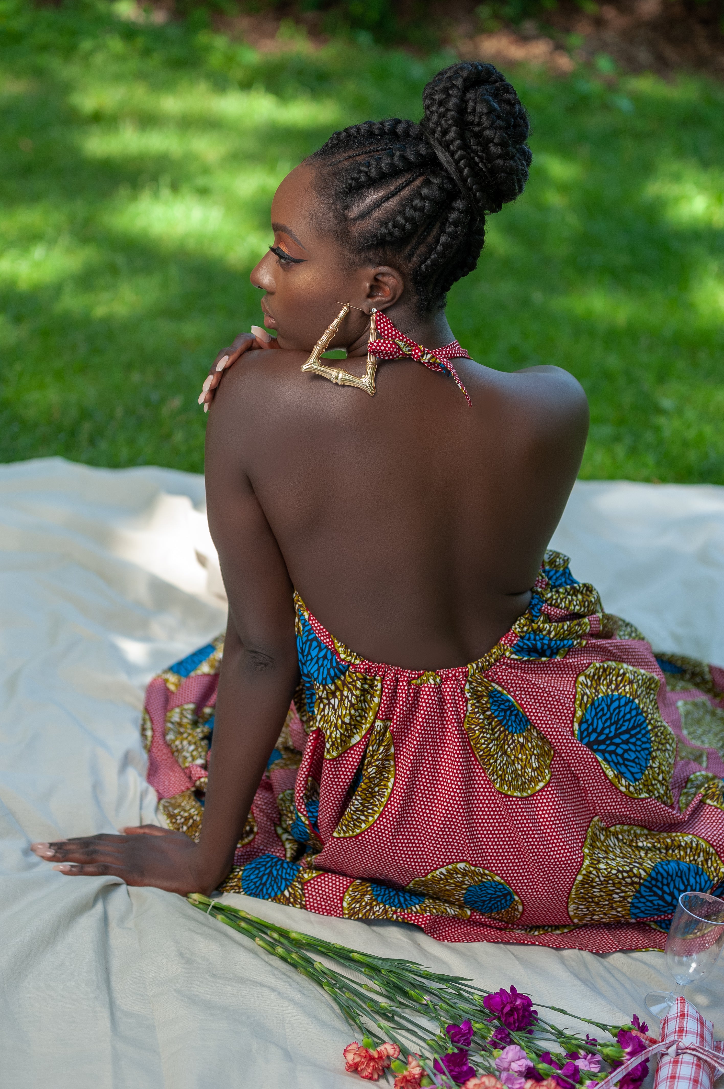 T-Rich African Print Maxi Dress