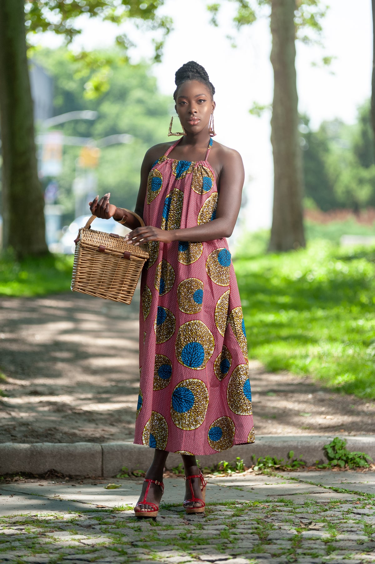 T-Rich African Print Maxi Dress