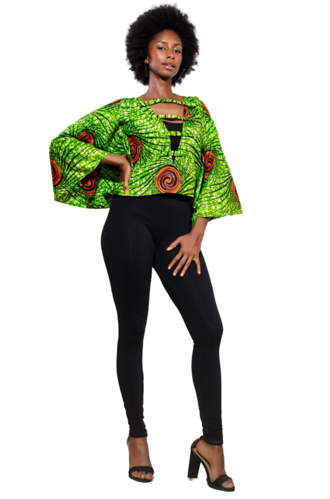 Unbothered African Print Top