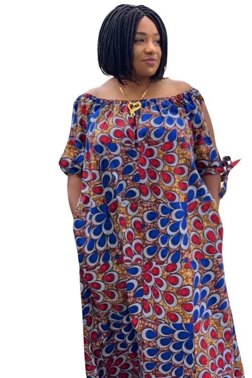 Just Lounging African Print Off Shoulder Flowy Maxi Dress Wax & Wonder | An African Fashion & Lifestyle Brand Just Lounging African Print Off Shoulder Flowy Maxi Dress Wax & Wonder | An African Fashion & Lifestyle Brand