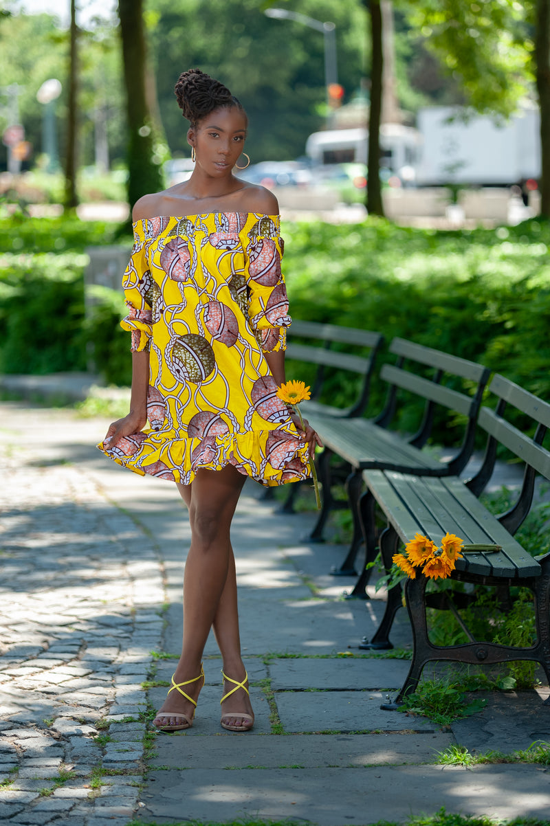 african print off the shoulder dress African Dress Off Shoulder WHEN IN DOUBT USE ME | Wax & Wonder – Wax & Wonder