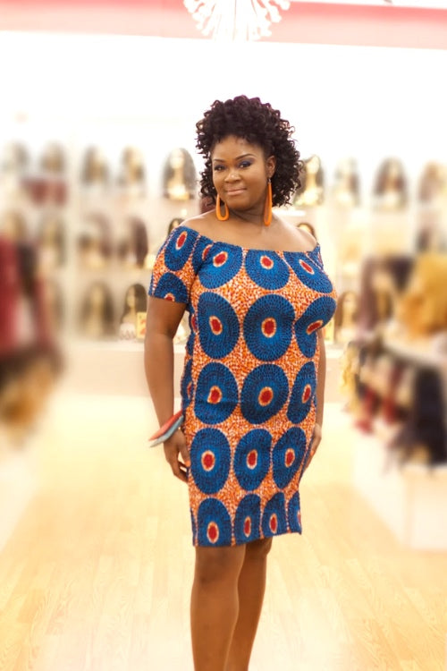 Sophisticated Mama African Print Body-Kind Dress