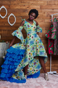 Regal Reign Gown African Print Dress