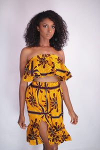 Vacation Vibes African Print Skirt
