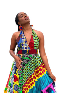 african print maxi dresses Belle African Print Maxi Dress – Wax & Wonder