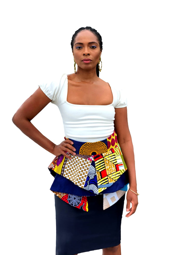Fab Life Patched African Print Apron Belt