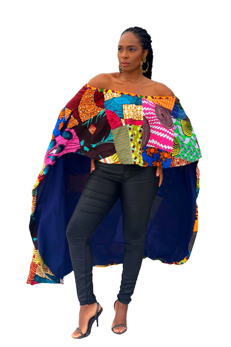 eco friendly African fashion top women wax and wonder