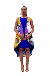 Superwoman African Print Patched Vest