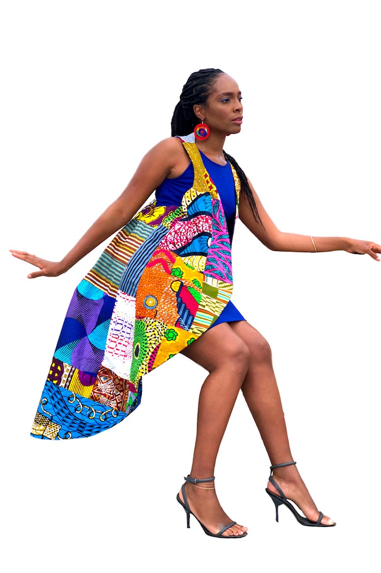 Superwoman African Print Patched Vest
