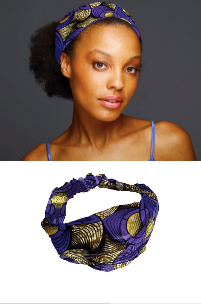Ellen J African Print Head Band