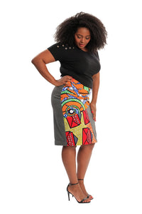African plus size skirt wax and wonder